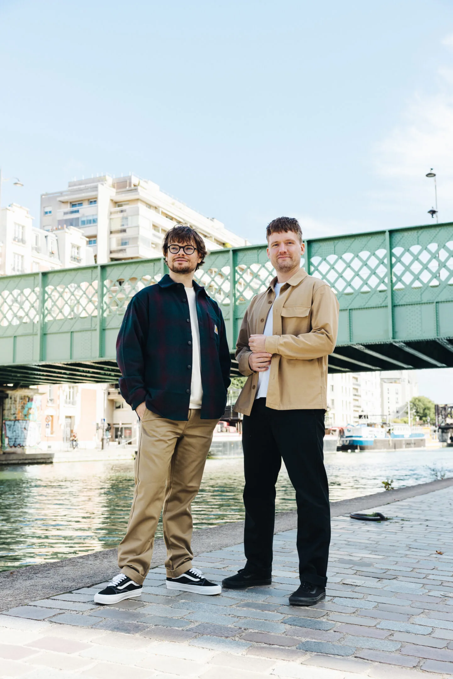 Developer Thijs Last and designer Daan Kars of Brandkast Studio in Paris